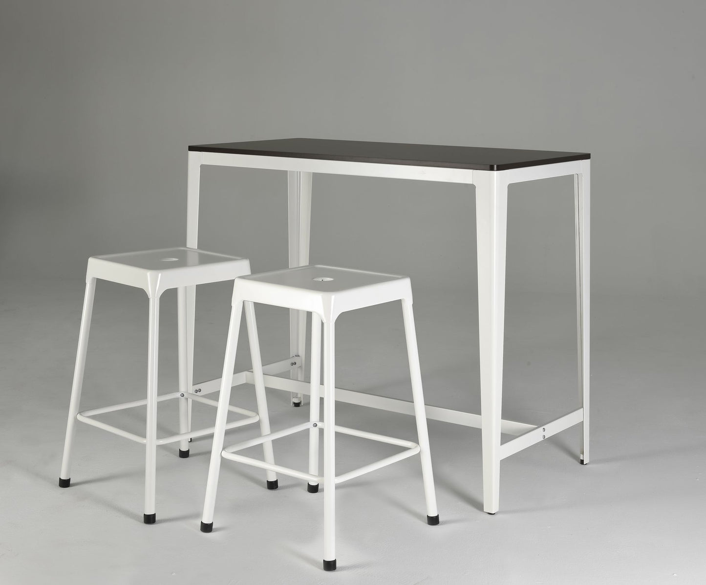 Counter Stool Metal White Powder Coating, Set of 2 image 5