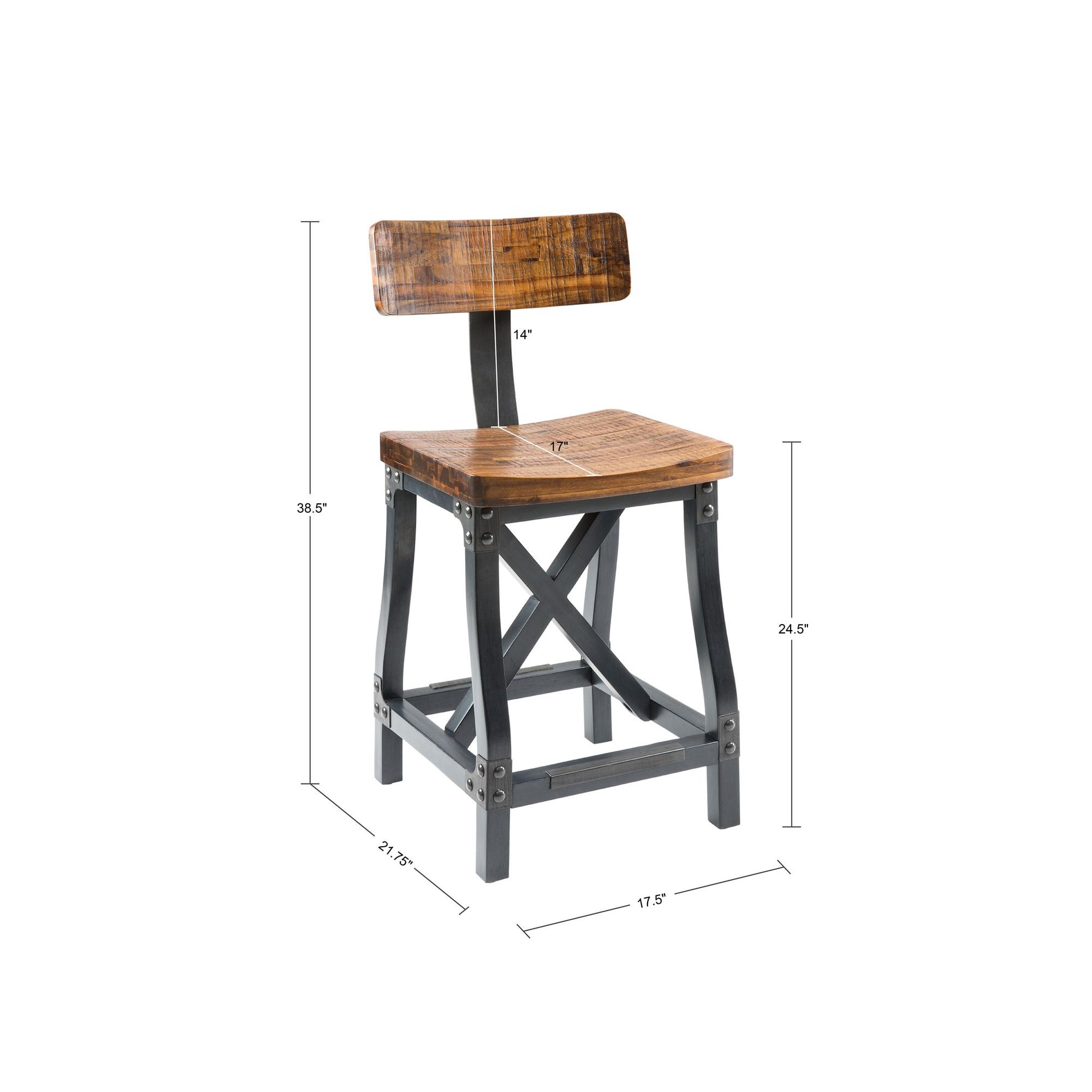 Counter Stool with Back image 4