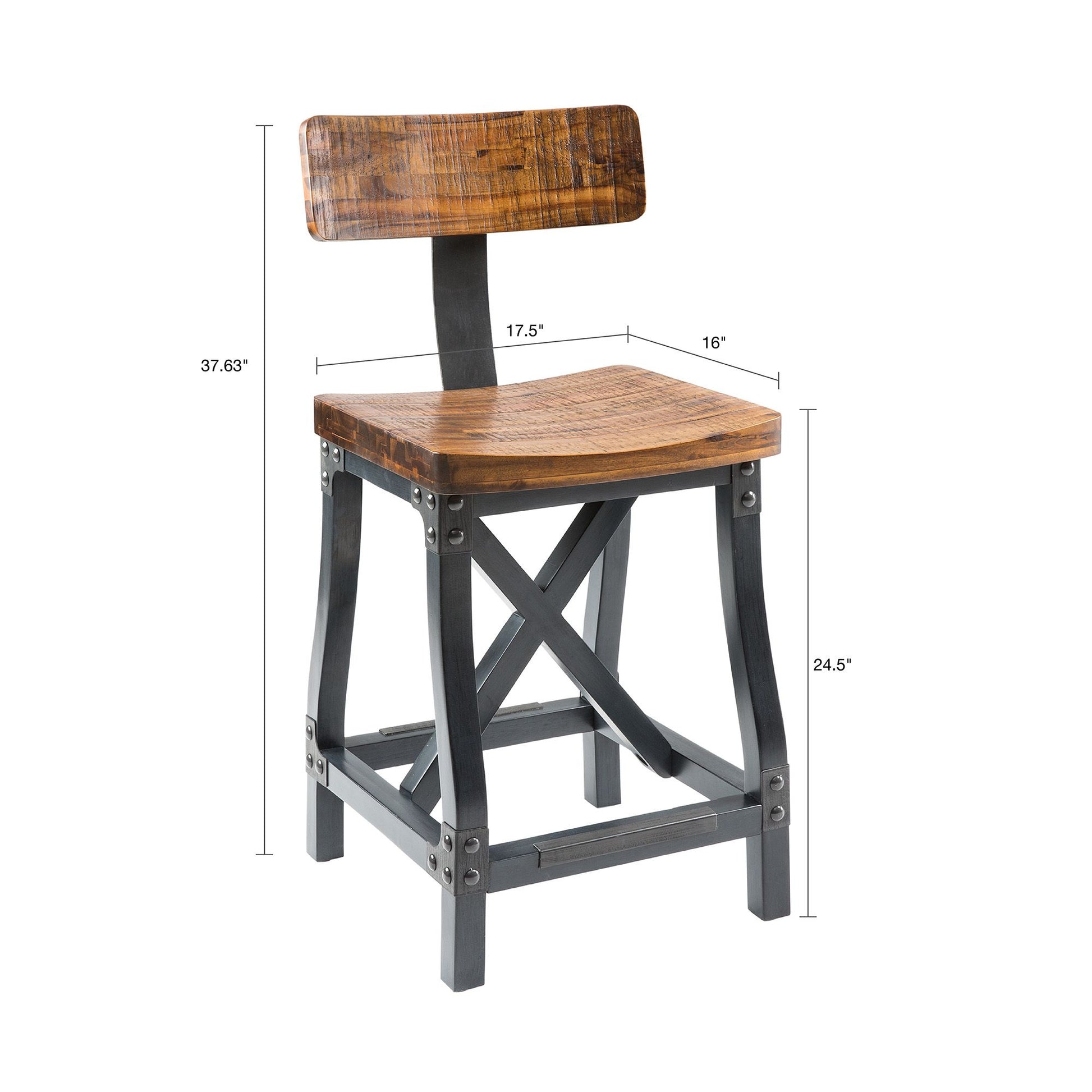 Counter Stool with Back image 3