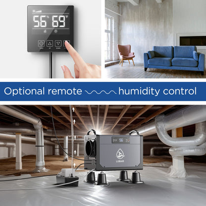 Commercial dehumidifier 120 pint remote control panel