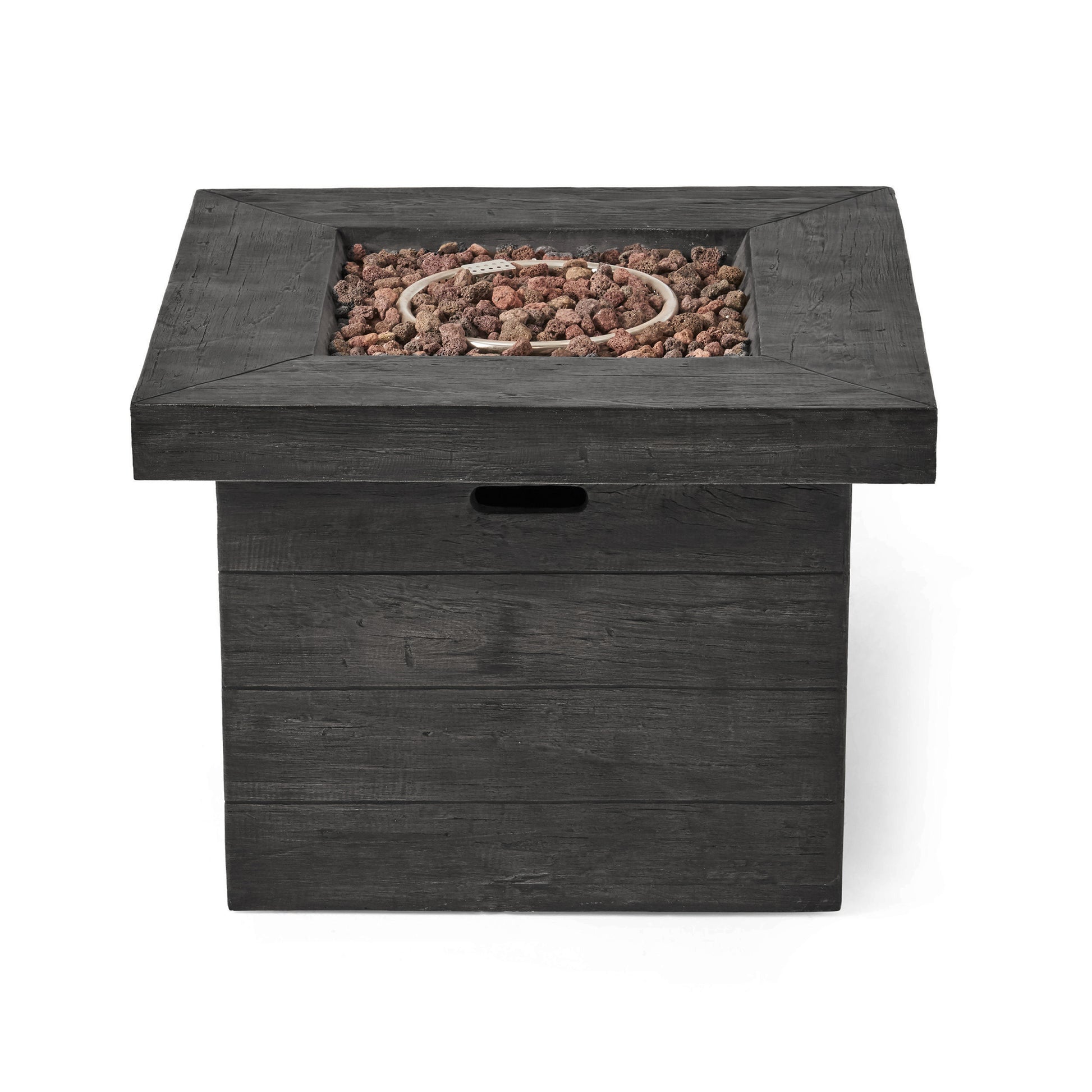 ANCHORAGE 32'' WOOD SQUARE MGO FIRE PIT GREY - 40,000 BTU image 12