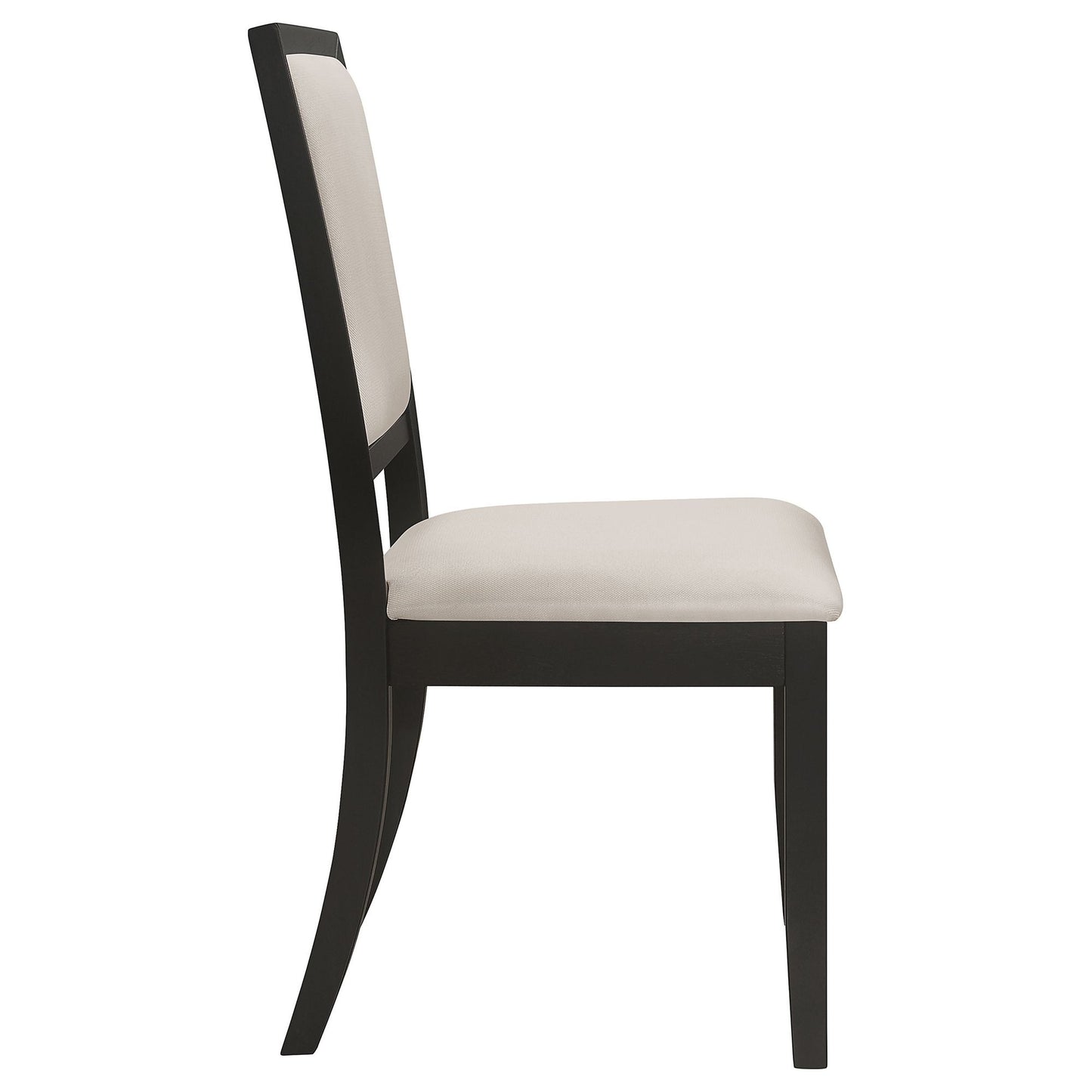 Cream and Black Upholstered Side Chairs (Set of 2) image 6