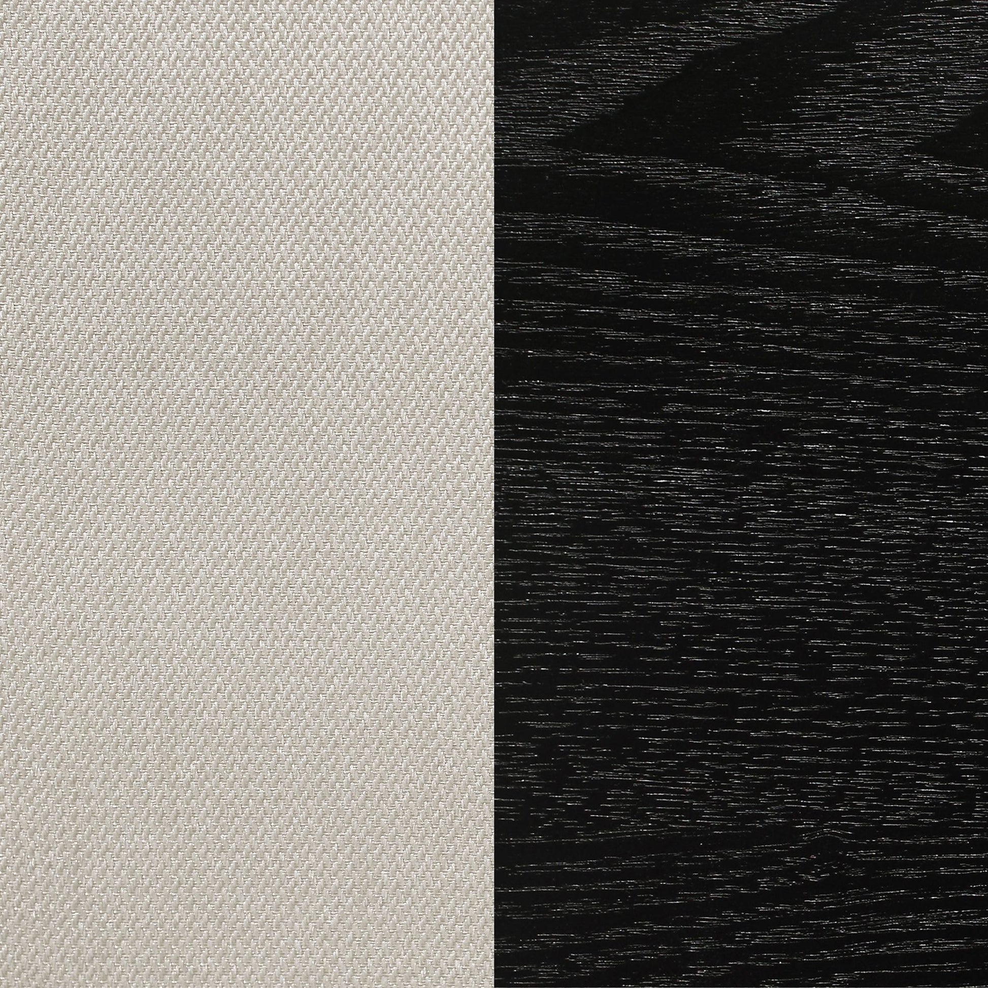 Cream and Black Upholstered Side Chairs (Set of 2) image 12
