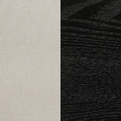 Cream and Black Upholstered Side Chairs (Set of 2) image 12