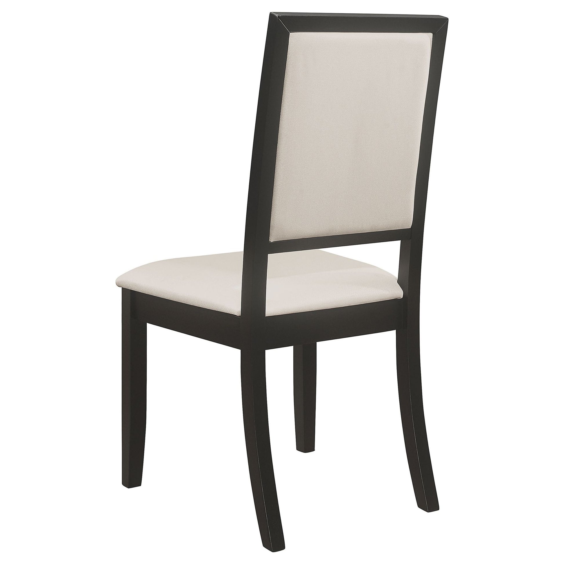Cream and Black Upholstered Side Chairs (Set of 2) image 9