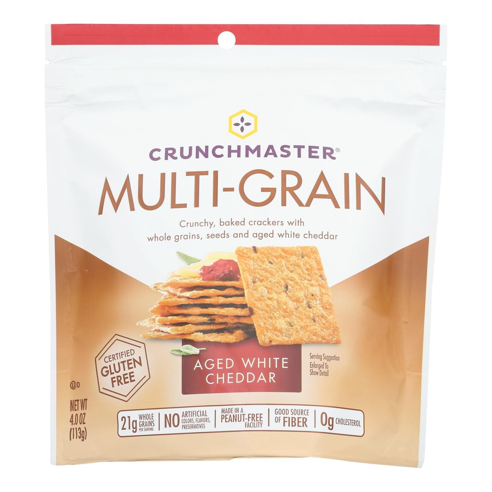 Crunchmaster - Multigrn Cracker White Chddr - Case Of 12 - 4 Oz image 1