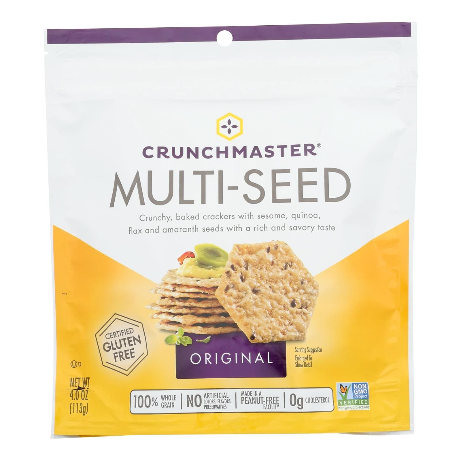 Crunchmaster - Multiseed Crckr Original - Case Of 12 - 4 Oz image 1