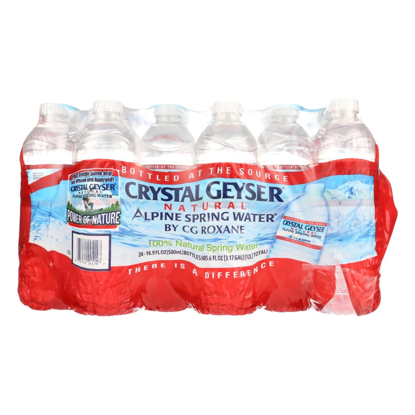 Crystal Geyser Alpine Spring Water, Spring Water - 1 Each - 24/16.9z image 2