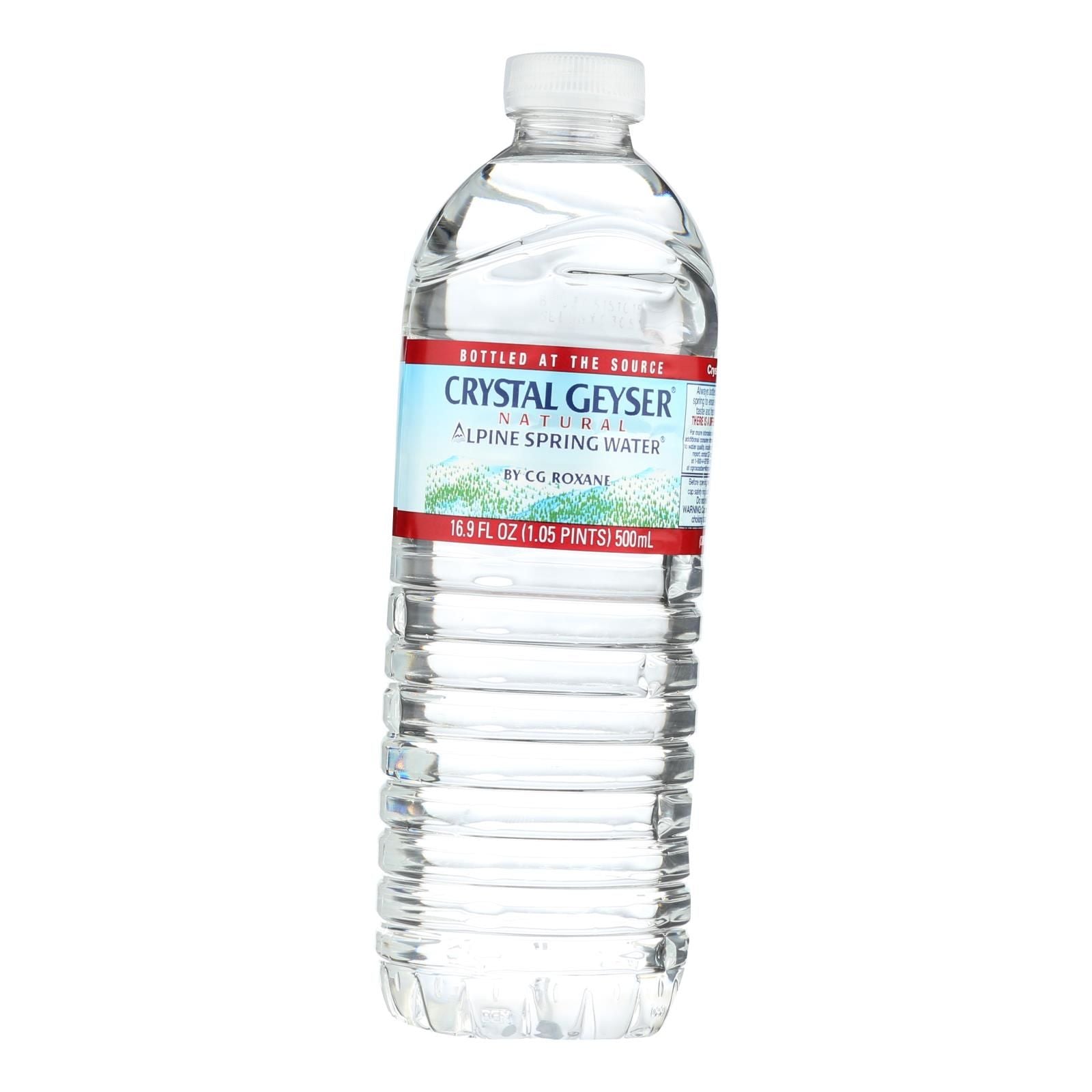Crystal Geyser Alpine Spring Water, Spring Water - 1 Each - 24/16.9z image 1
