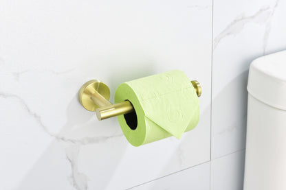6-Pieces Bathroom Hardware Accessories Set, Bath Towel Bar, Towel Ring, Toilet Paper Holder and Towel Hooks for Wall Mounted image 4
