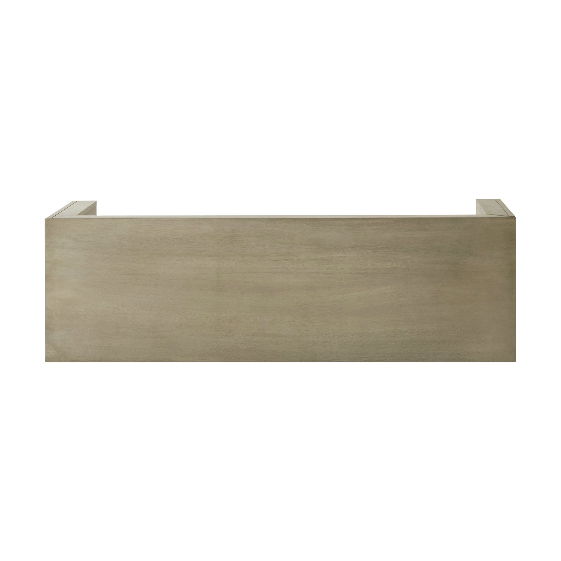 Acacia Wood Dining Bench, Light Gray Oak image 6