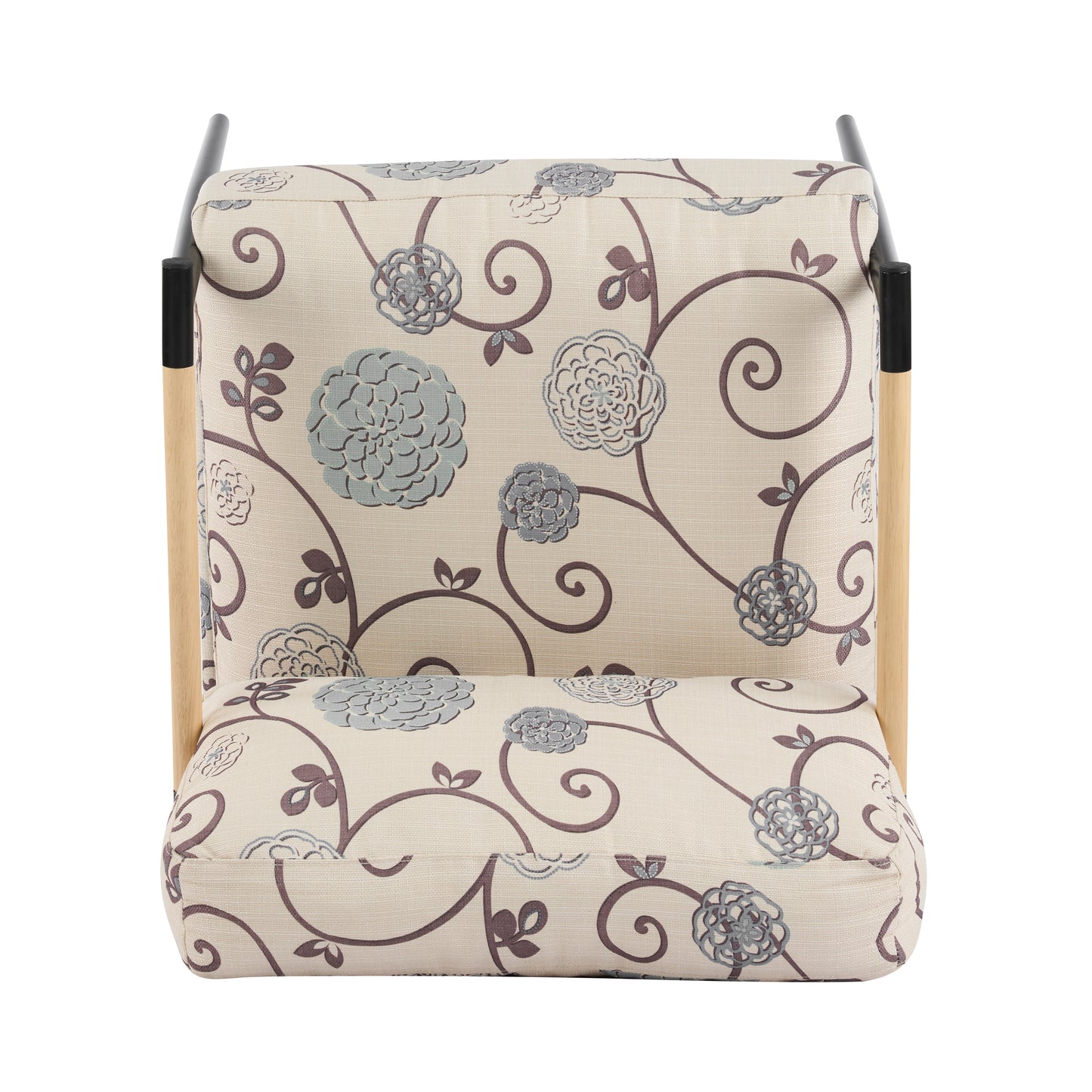 27.56" Modern Accent Chair with Plush Cushions, Minimalist Metal Frame, and Wooden Armrest Design – Perfect for Cozy Living Room, Bedroom, or Office Seating image 6