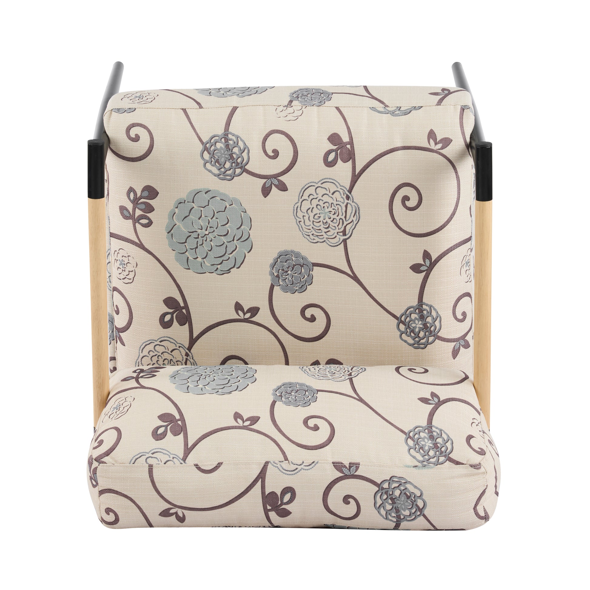 27.56" Modern Accent Chair with Plush Cushions, Minimalist Metal Frame, and Wooden Armrest Design – Perfect for Cozy Living Room, Bedroom, or Office Seating image 6