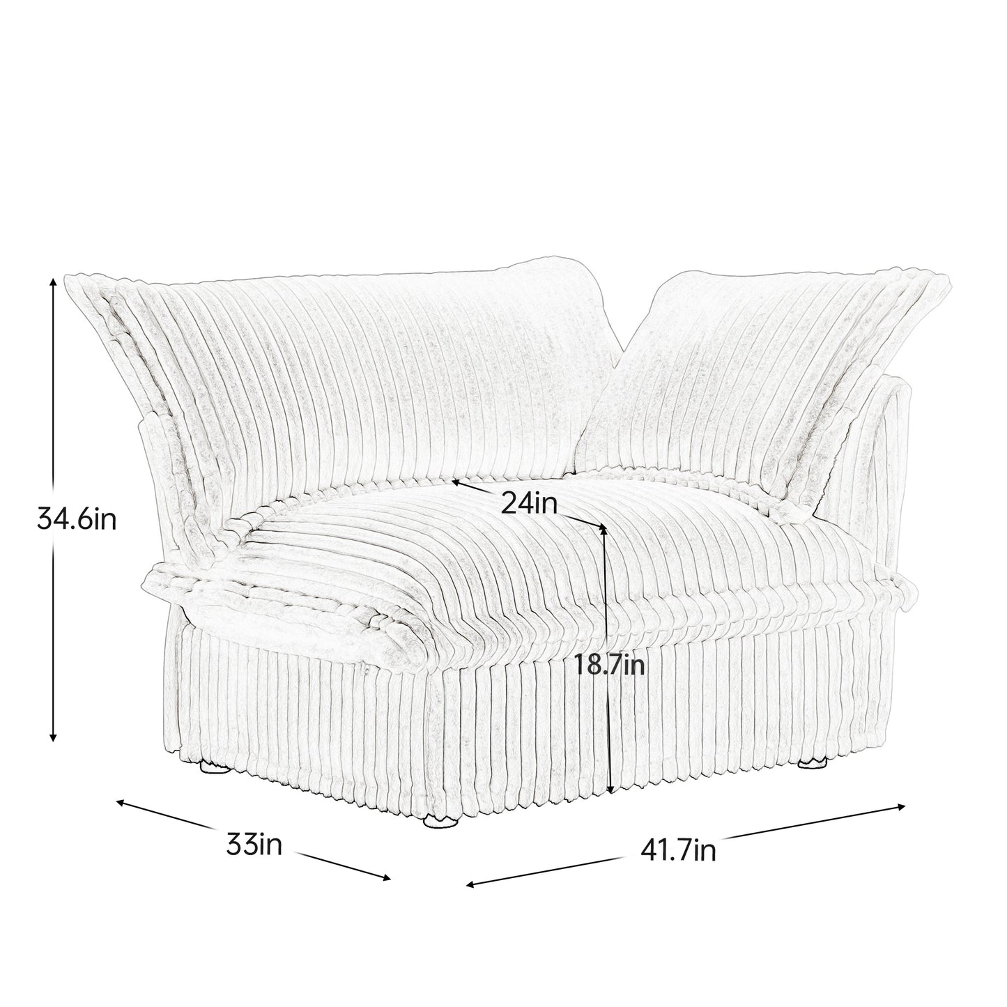 Koala sofa RSF W/1 Pillow -Camel image 12