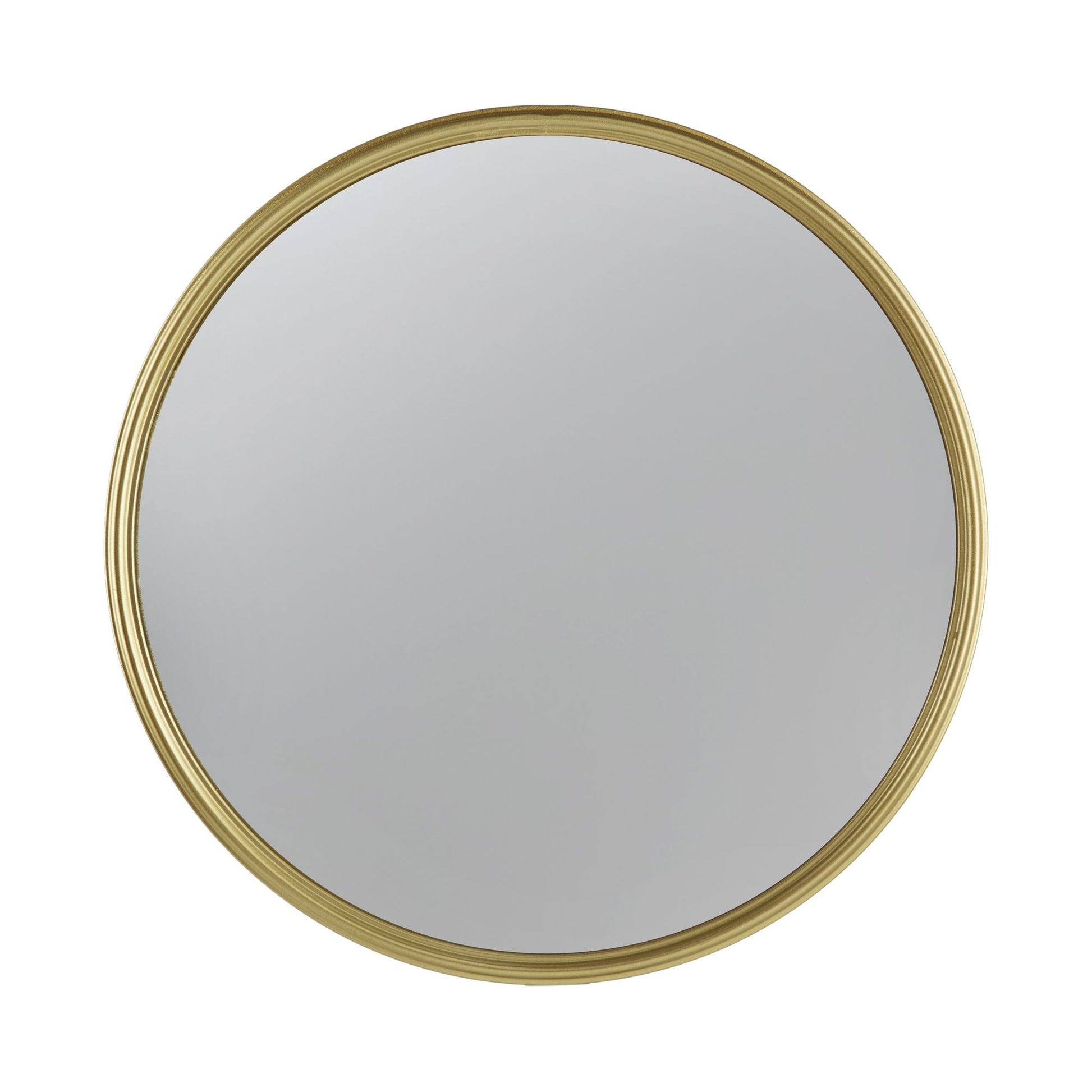 D11" Gold Round Mirror, Circle Mirror with Iron Frame for Living Room Bedroom Vanity Entryway Hallway image 2