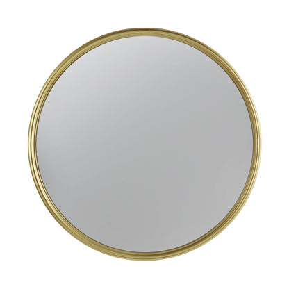 D11" Gold Round Mirror, Circle Mirror with Iron Frame for Living Room Bedroom Vanity Entryway Hallway image 2