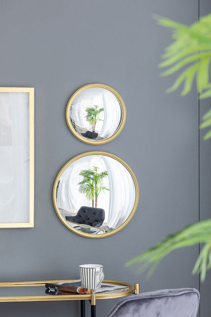 D11" Gold Round Mirror, Circle Mirror with Iron Frame for Living Room Bedroom Vanity Entryway Hallway image 10