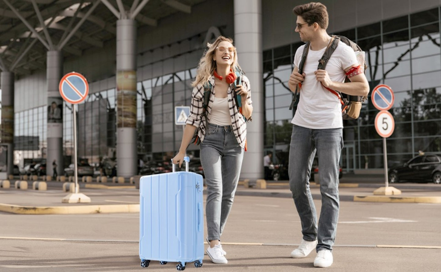 Hardshell ABS Luggage Sets 2 Piece Suitcase Set Expandable with TSA Lock Spinner Wheels for Men Women image 10