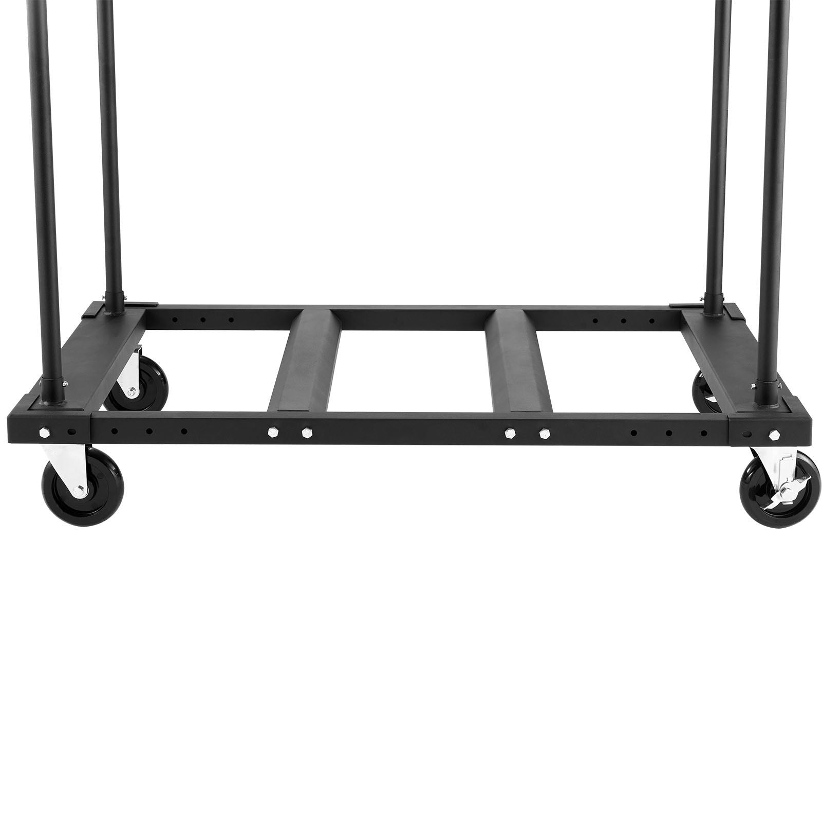 Drywall Cart Dolly, 1800 lbs Load Capacity, Steel Panel Truck Cart with 5 inch Swivel Casters, Lumber Drywall Dolly with Tie-Down Strap & 2 Side Handrails for Factory, Warehouse, Garage, Black image 7