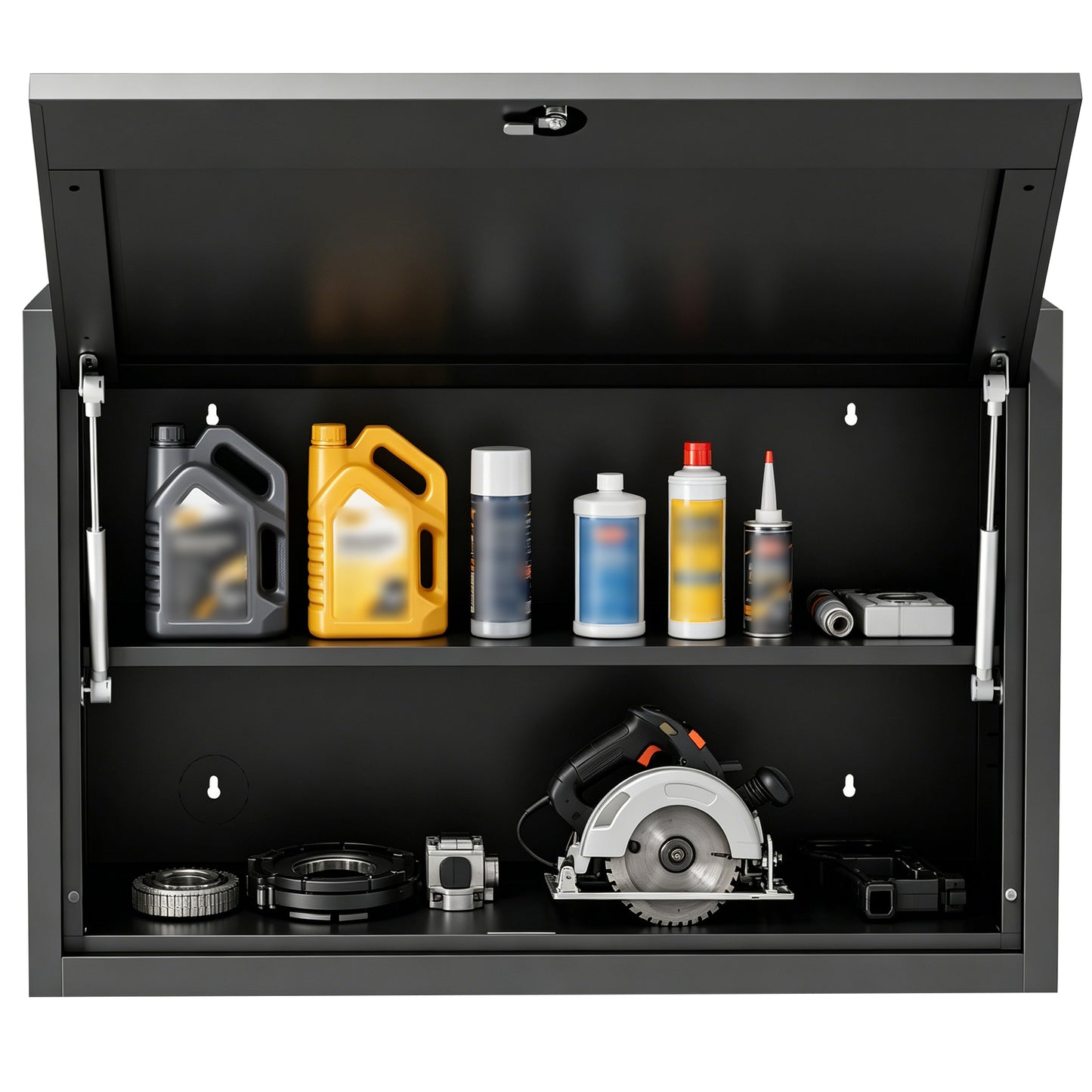 Heavy Duty Metal Wall Mounted Tool Storage Cabinet Steel Metal,Garage Storage Cabinet for Garage,Workshop,Basement,Kitchen,Assembly Required image 11