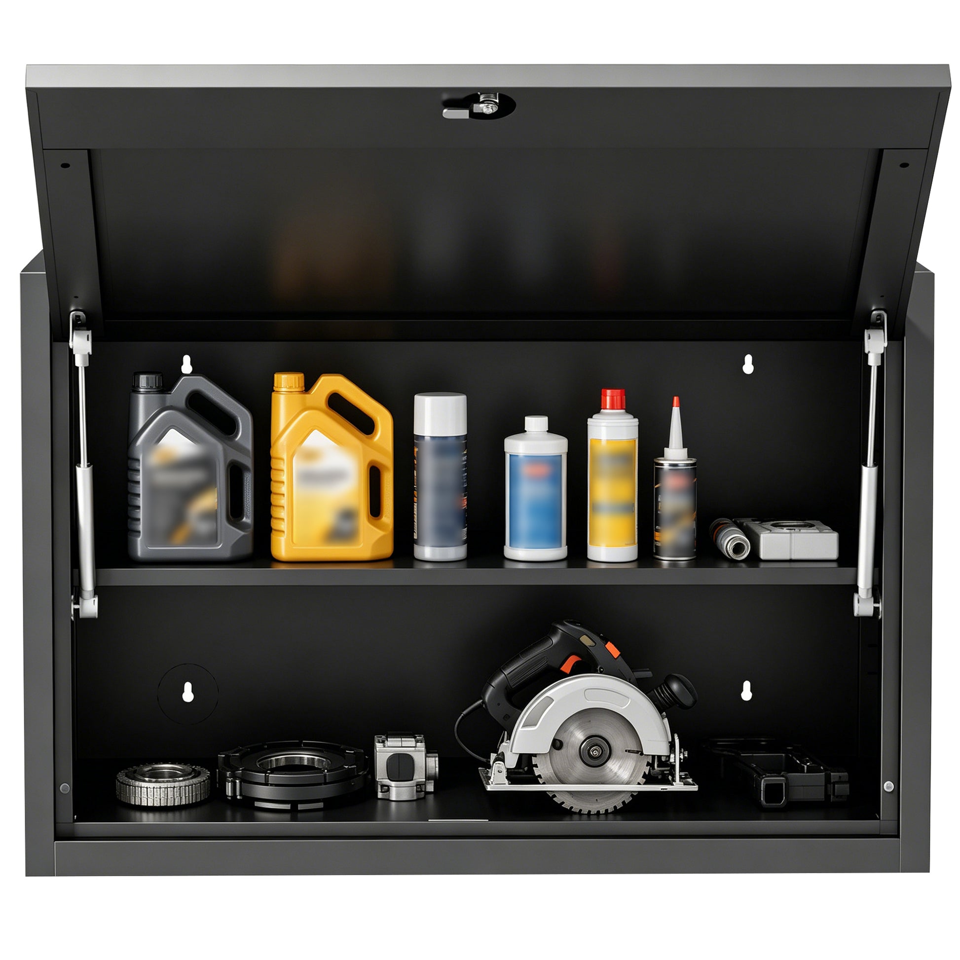Heavy Duty Metal Wall Mounted Tool Storage Cabinet Steel Metal,Garage Storage Cabinet for Garage,Workshop,Basement,Kitchen,Assembly Required image 11