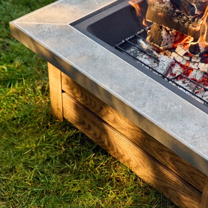 34-inch Iron Fire Pit Table Wood-burning stove image 10