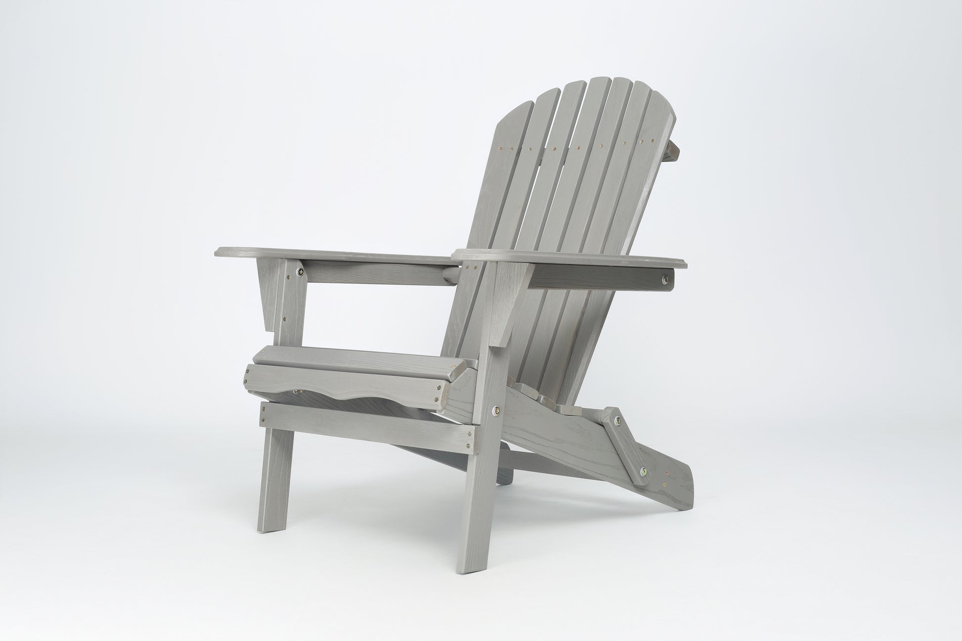 Wood Lounge Patio Chair for Garden Outdoor Wooden Folding Embossed Adirondack Chair Set of 2 Solid Cedar Wood Lounge Patio Chair with Wood Grain image 6