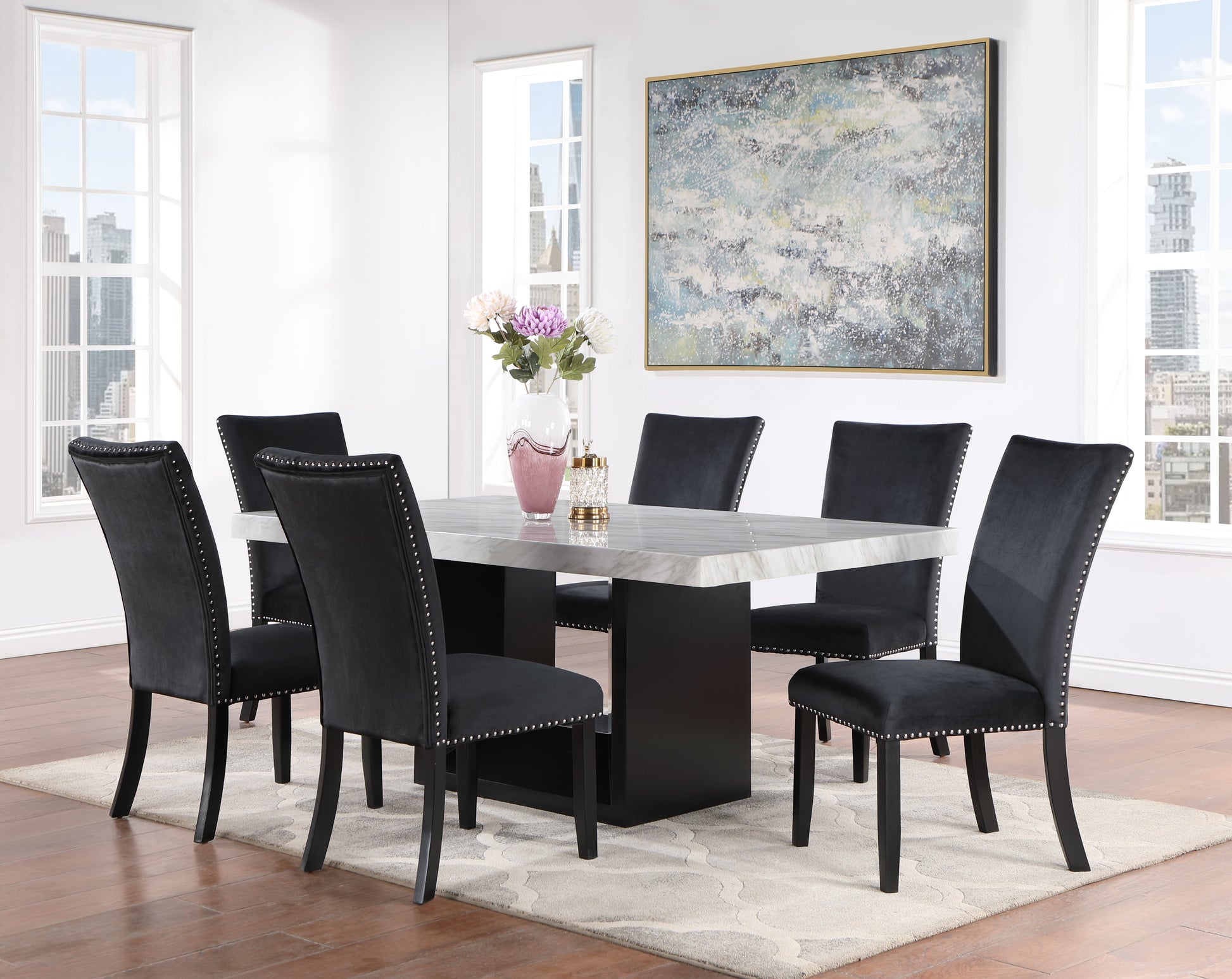 JHOANNA BLACK DINING CHAIRS (KIT OF 2) image 5