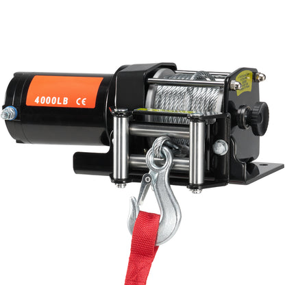 Electric Winch ATV UTV 4000 lb Steel Cable IP55 Waterproof Remote Control image 8