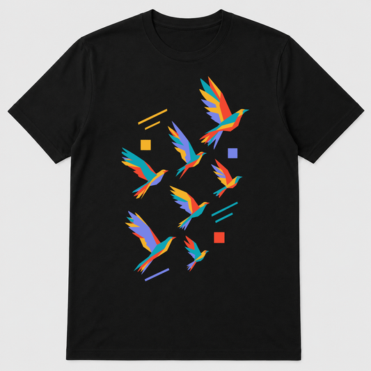 Stopover Interval Urban Birding Graphic T-Shirt - POD-20260811-148_black_front_mockup