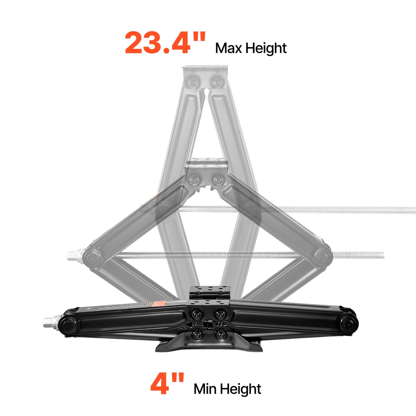 RV Scissor Jacks 5000 lbs 23.4 in RV Stabilizer Leveling Scissor Jacks Set of 2 image 4
