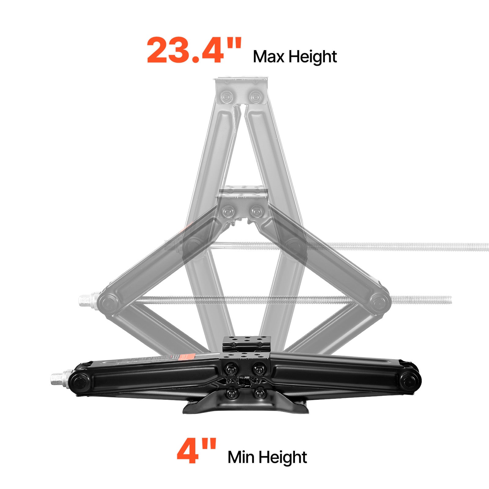 RV Scissor Jacks 5000 lbs 23.4 in RV Stabilizer Leveling Scissor Jacks Set of 2 image 4