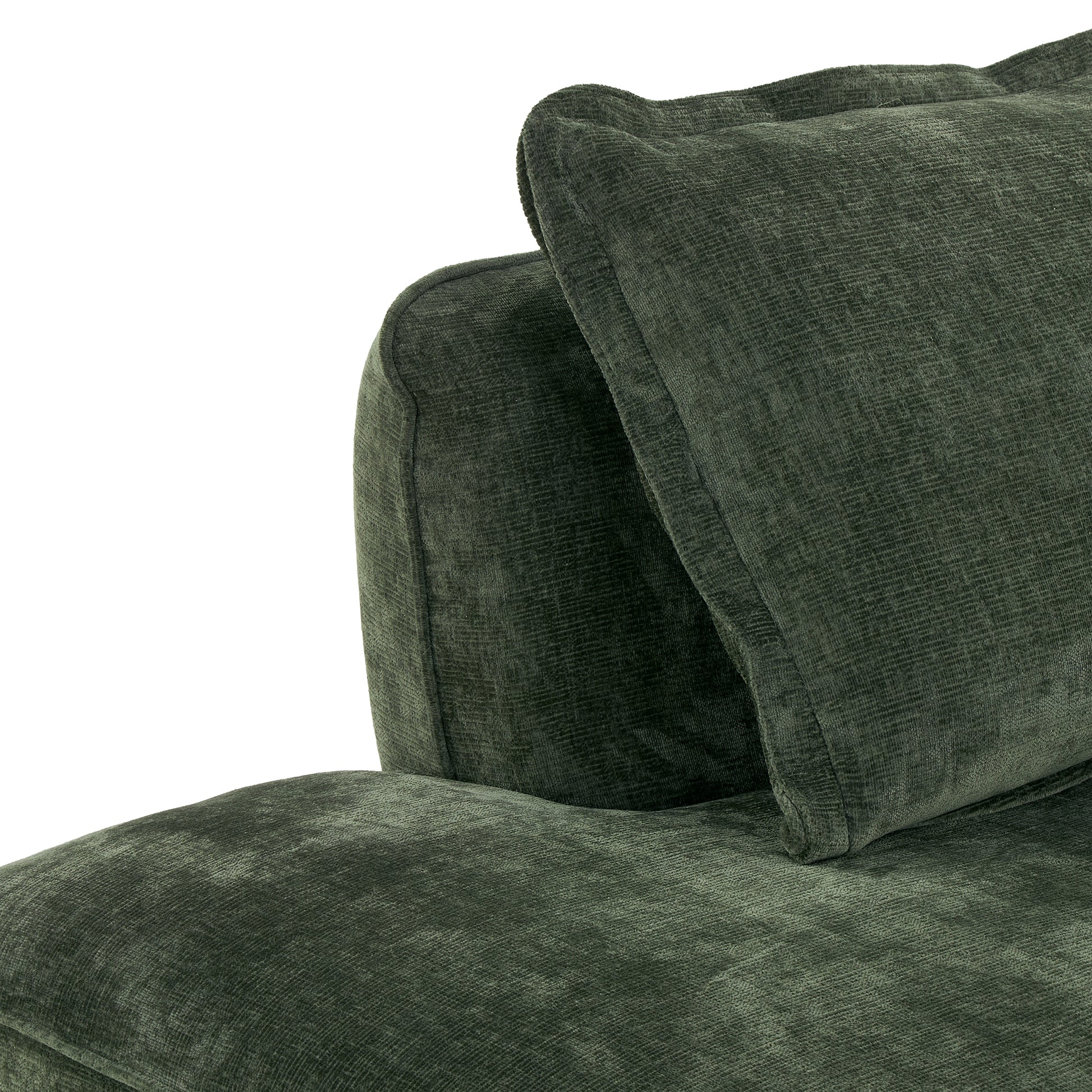 122" Modern L-Shaped Sectional Sofa with High-Density Fully Compressed Sponge and Chaise Lounge, 2-Piece Set, Fully Assembled Right Hand Facing, Deep Seating, Perfect for Living Room, Lounge image 12