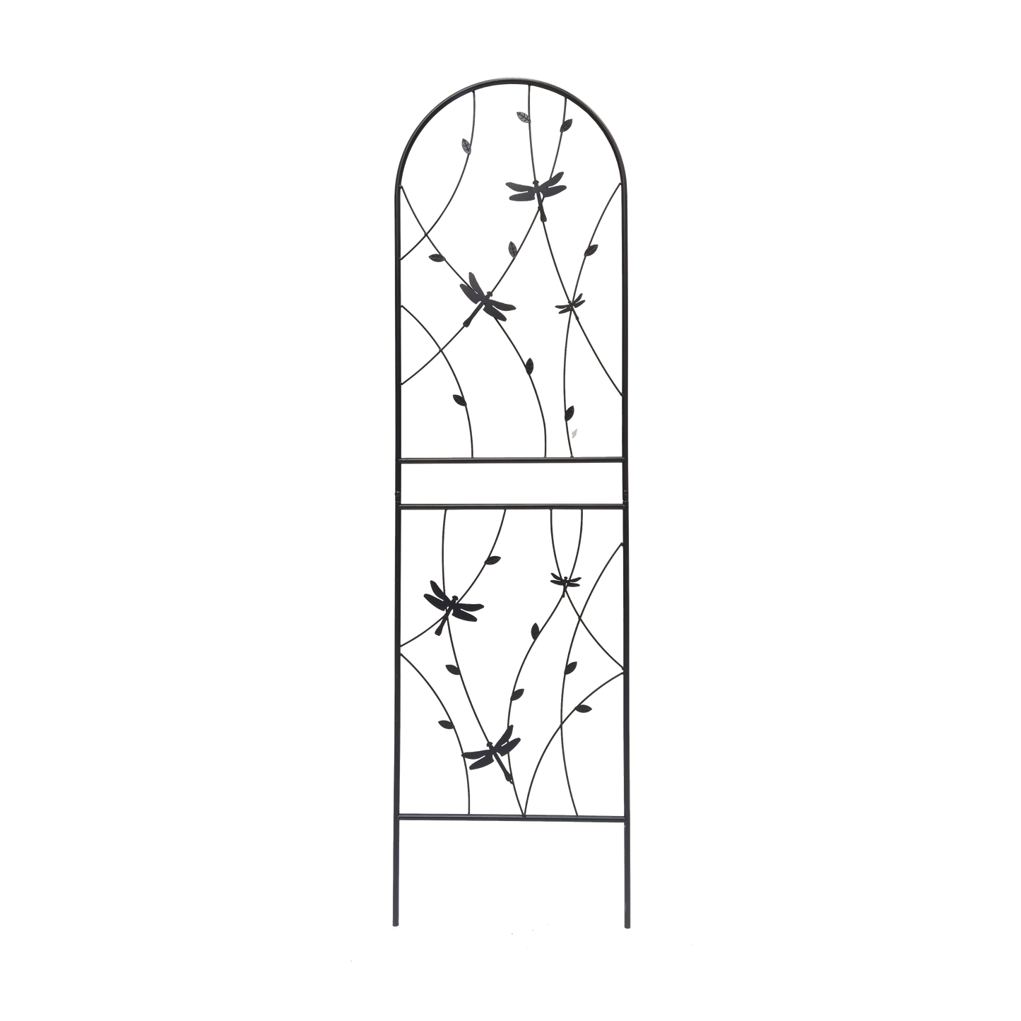 4 Pack Metal Garden Trellis 71" x 19.7" Rustproof Trellis for Climbing Plants Outdoor Flower Support Dragonfly Deco Black image 3