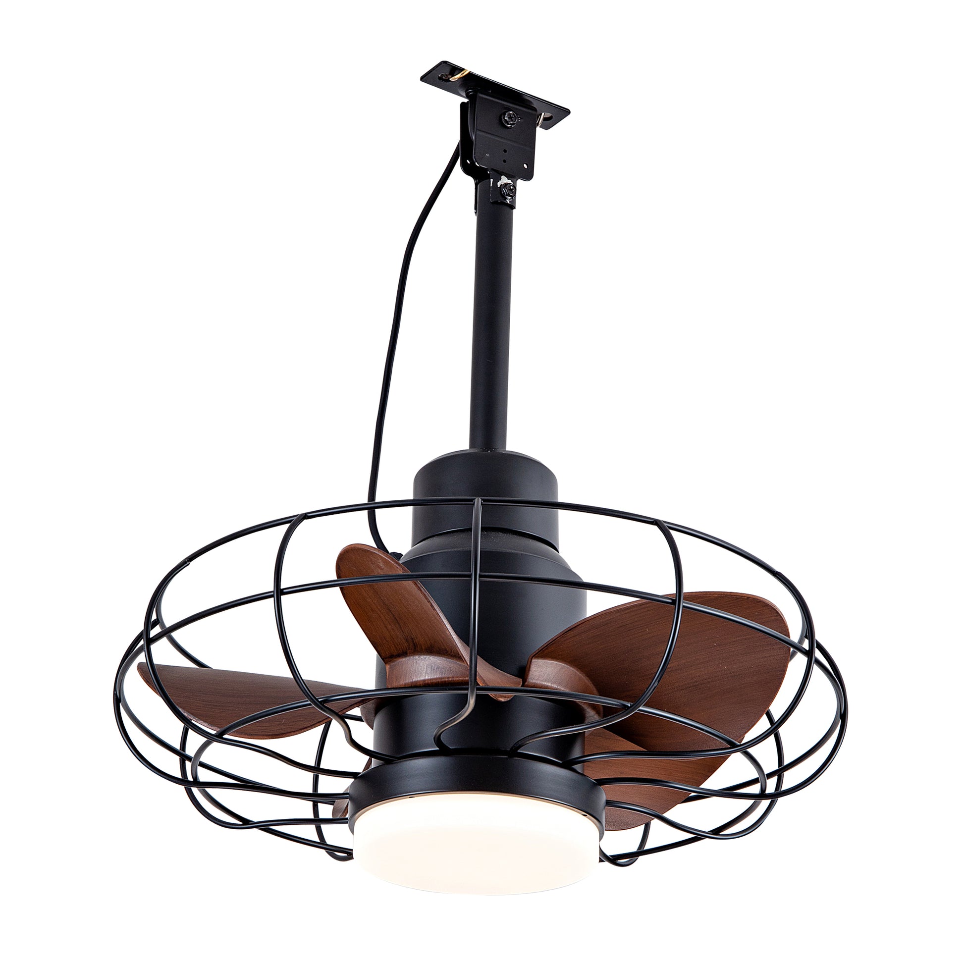 20" Outdoor Ceiling Fan with Lights for Patios, Gazebo and Pergola. Plug in Gazebo Ceiling Fan with Remote Control, Waterproof Caged Hanging Fans with Hook and strap image 11