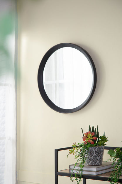 D20x1.5"Transitional Decor Style Mango Wood Wall Mirror Wall Decor with Frame of Solid Mango Wood for Bathroom,Entryway  image 13