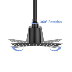 8" Square Rain Shower Head - Ultra-Thin 304 Stainless Steel - Black