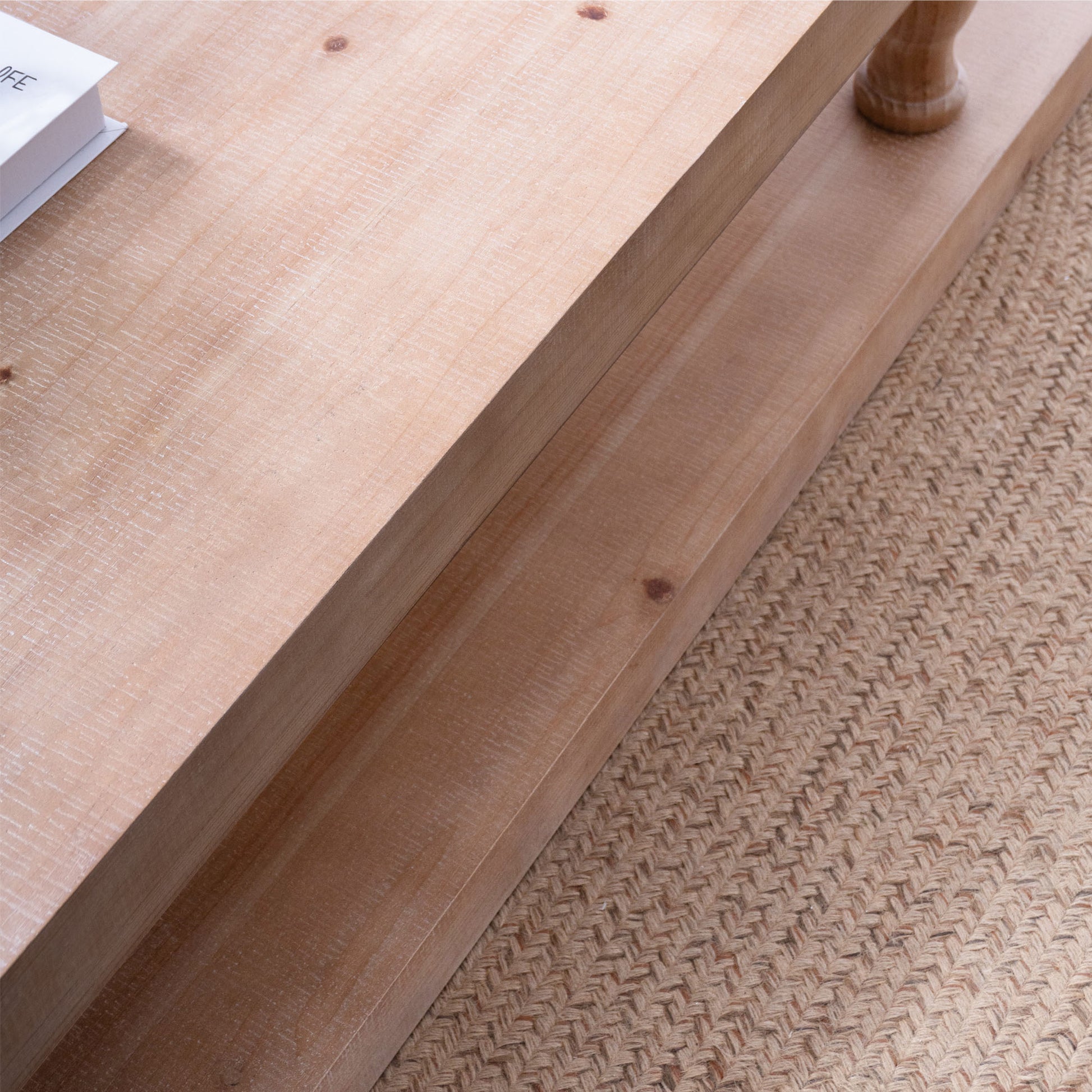 Rustic coffee table, Wood coffee table, Farmhouse coffee table, Modern rustic furniture, Coffee table with shelf, Wooden living room table image 9