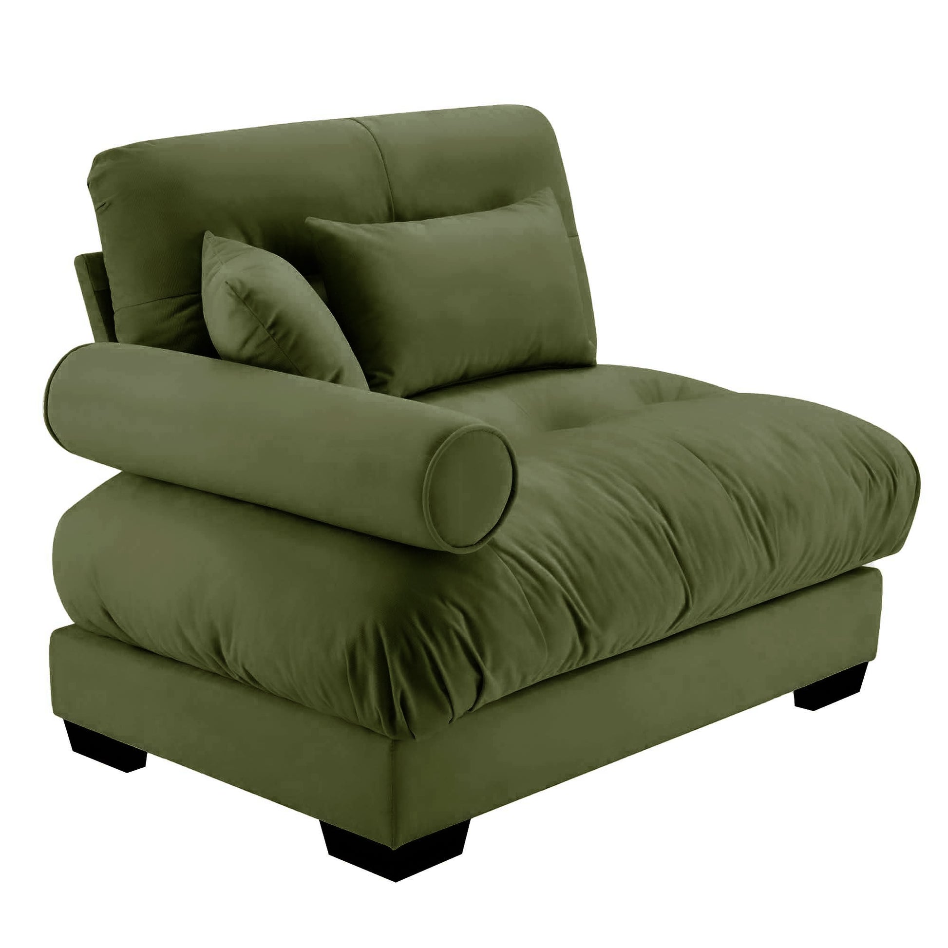 Milano Sofa LSF W/3 pillows - green image 3