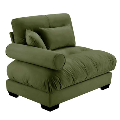 Milano Sofa LSF W/3 pillows - green image 3