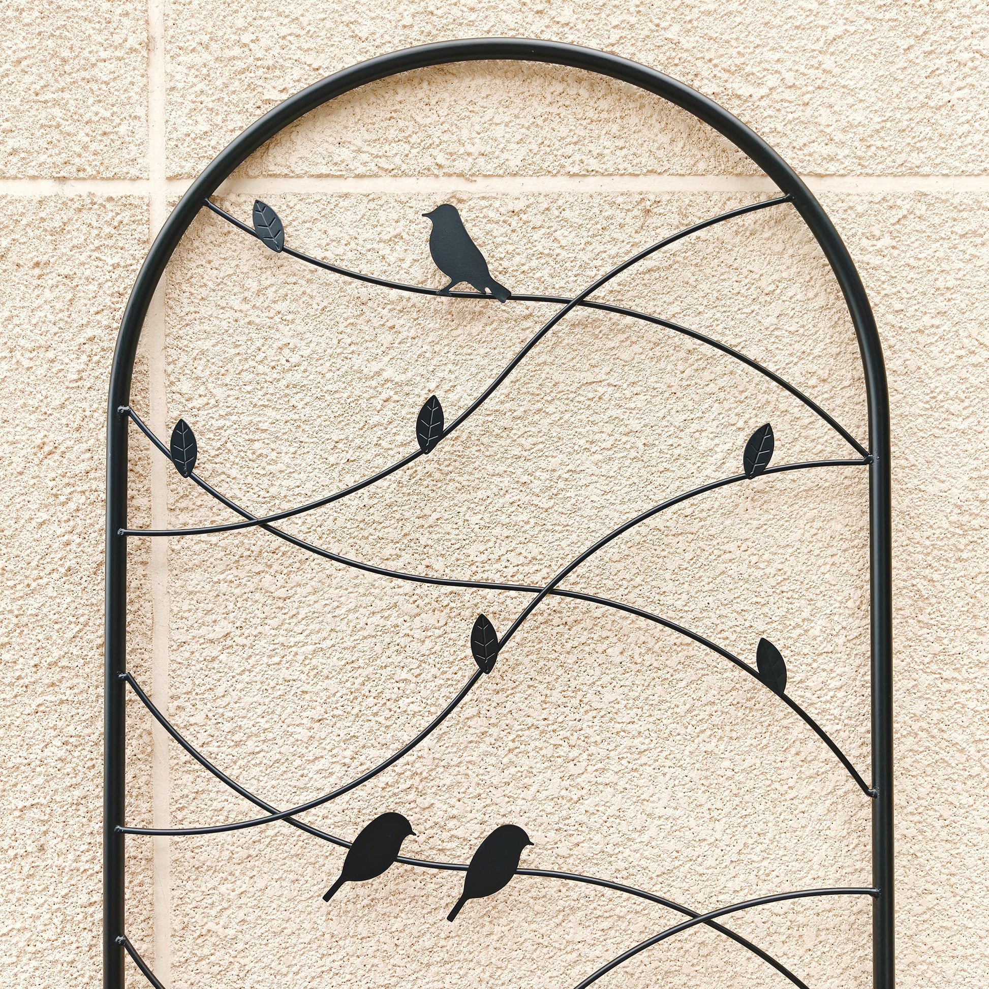 4 Pack Metal Garden Trellis 71" x 19.7" Rustproof Trellis for Climbing Plants Outdoor Flower Support Bird Deco Black image 4