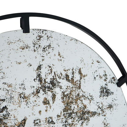 Theodor mirror back view with hanging hardware