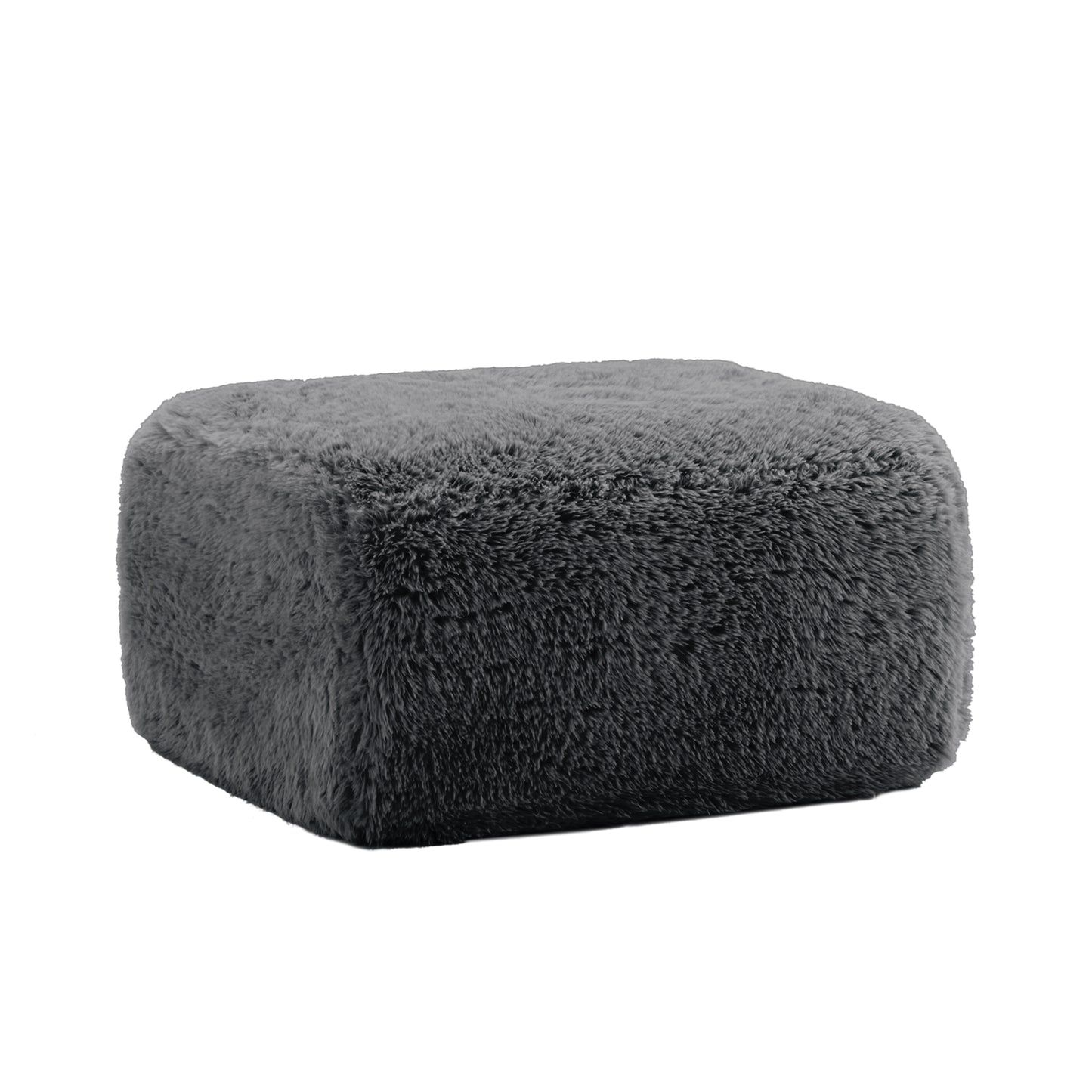 Aviana Ottoman Plush Fabric -Dark Grey image 2