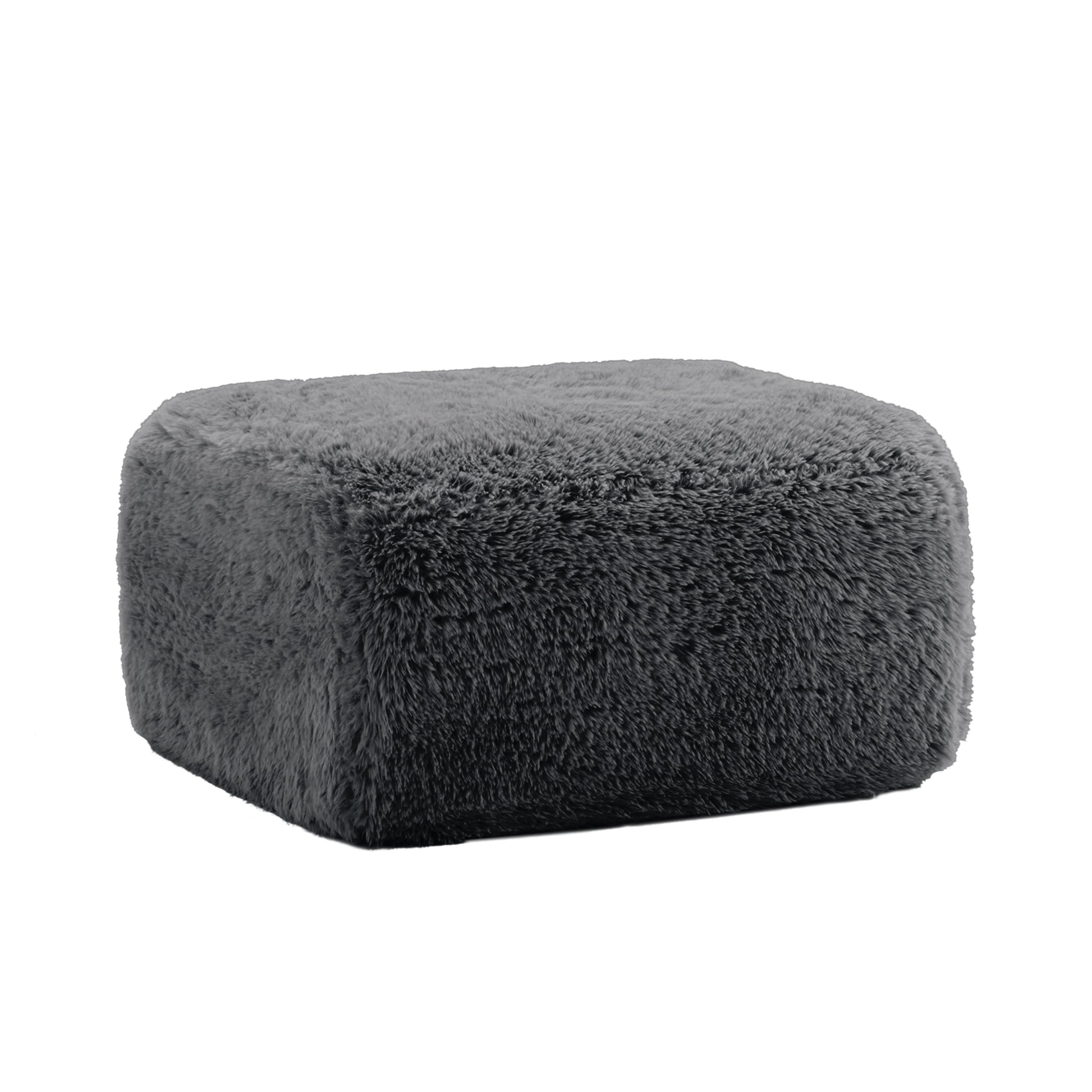 Aviana Ottoman Plush Fabric -Dark Grey image 2