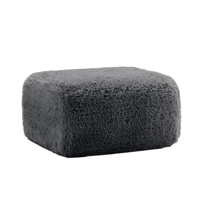 Aviana Ottoman Plush Fabric -Dark Grey image 2