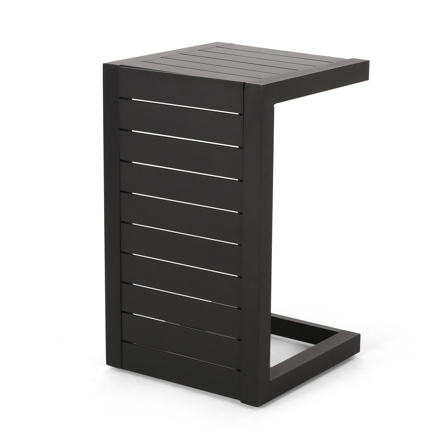 CAPE CORAL ALU C-SHAPED TABLE BLACK image 5