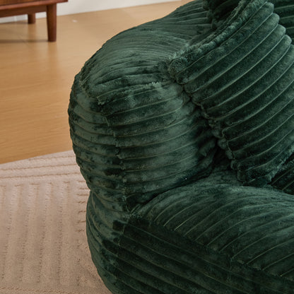 Single Bean Bag Chairs, Bean Bag Sofa for Adults, Kids,Corduroy Bean Bag Chair with 3 Pillows & Armrest,Beanbag Chair & Lazy Sofa with Foam Filler for Bedroom Living Room Dorm image 11