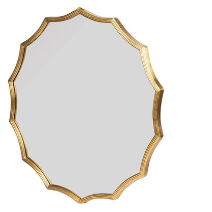D40" Round Sunburst Wall Mirror with Gold Finish, Wall Decor Mirror for Entryway Bedroom Living Room image 8