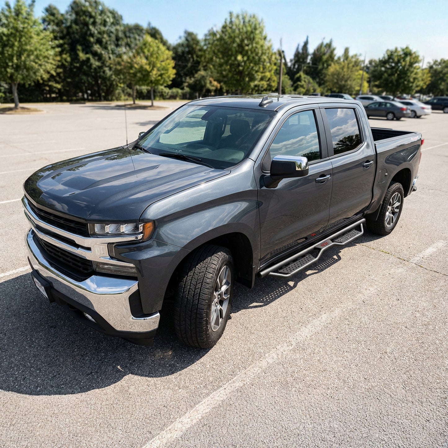 Drop Running Boards Side Steps Compatible with 2015 - 2026 Chevy Colorado & GMC Canyon Crew Cab (4 Full Size Doors),Two Stairs Design Bolt-on Side Steps Nerf Bar Black Powder Coated image 5