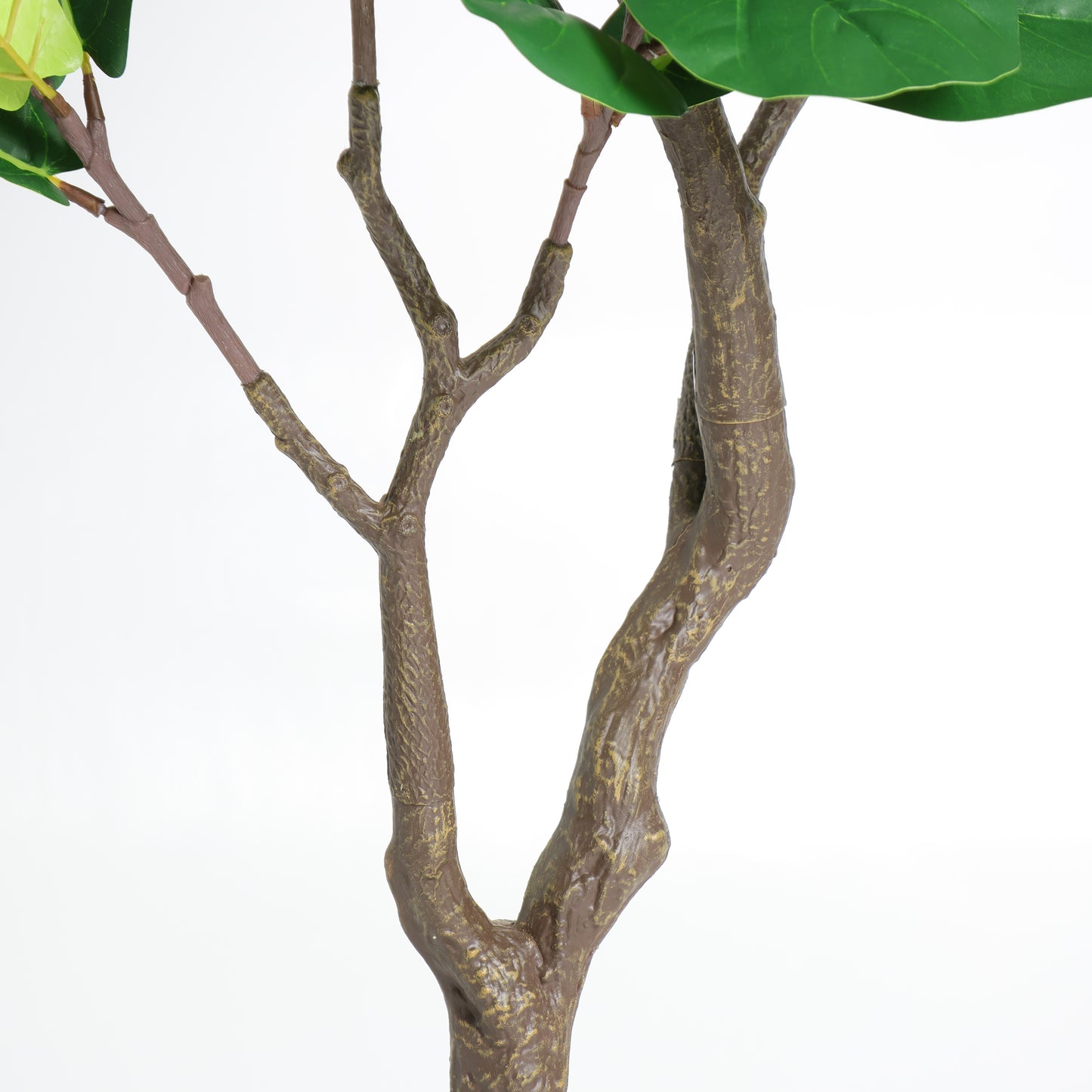 6FT Artificial Fiddle Leaf Fig Tree With Decorative White Pot, Faux Indoor Plant for Home Office Living Room Corner Decoration, 1pc/set image 10